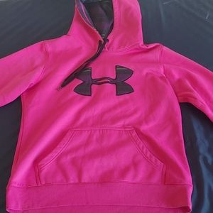Hot pink Under Armour hoodie
